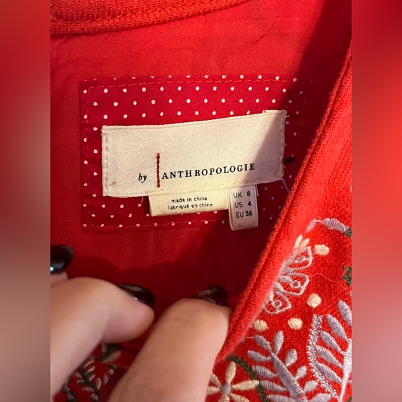 Anthropologie Aiko Embroidered Shift Dress - Picture 4 of 6